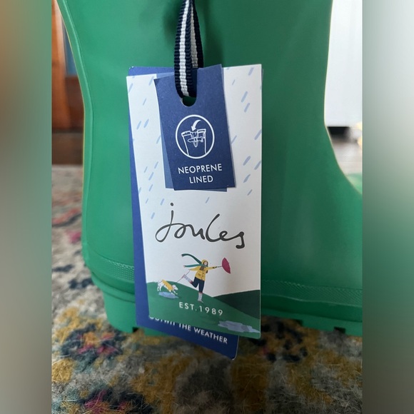 Joules Kelly Neoprene Welly Rain Boots ~ Size 6 - Picture 5 of 8